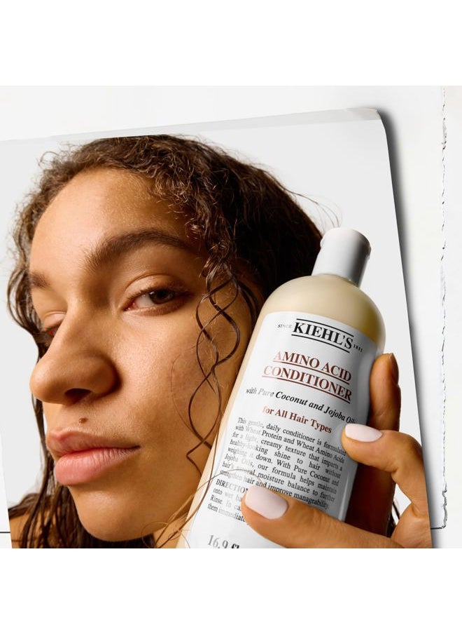 Amino Acid Conditioner, Strengthening and Moisturizing Hair Treatment, with Amino Acids, Jojoba and Coconut Oil to Improve Manageability and Added Shine - 6.8 fl oz