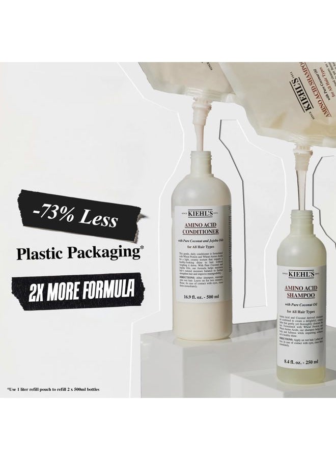 Amino Acid Conditioner, Strengthening and Moisturizing Hair Treatment, with Amino Acids, Jojoba and Coconut Oil to Improve Manageability and Added Shine - 6.8 fl oz