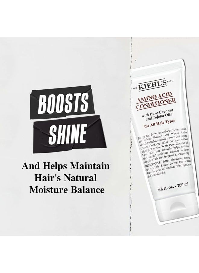 Amino Acid Conditioner, Strengthening and Moisturizing Hair Treatment, with Amino Acids, Jojoba and Coconut Oil to Improve Manageability and Added Shine - 6.8 fl oz