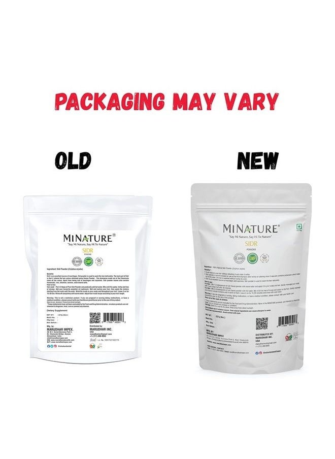 mi nature Sidr Powder, 227g (8oz, 0.5 lb) | Natural Hair Conditioner and Cleanser with Mucilages and Saponins for All Hair Types