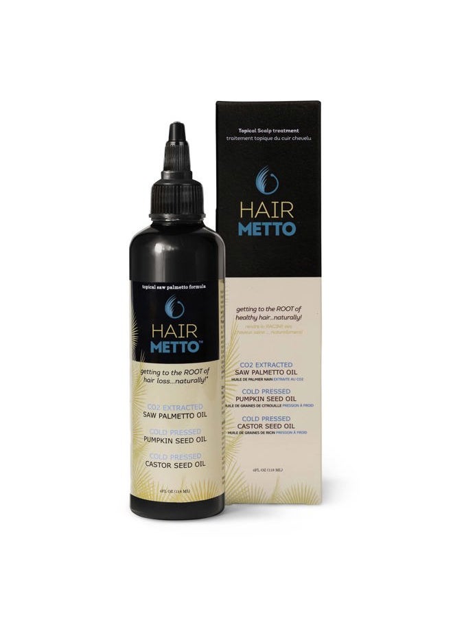 ® Topical Saw Palmetto and Pumpkin Seed Oil Extract for Hair Loss, Strengthens Hair Roots, Soothes Dry Scalp, with Rosemary, Castor Oil, and Lavender Scent, 4oz Bottle