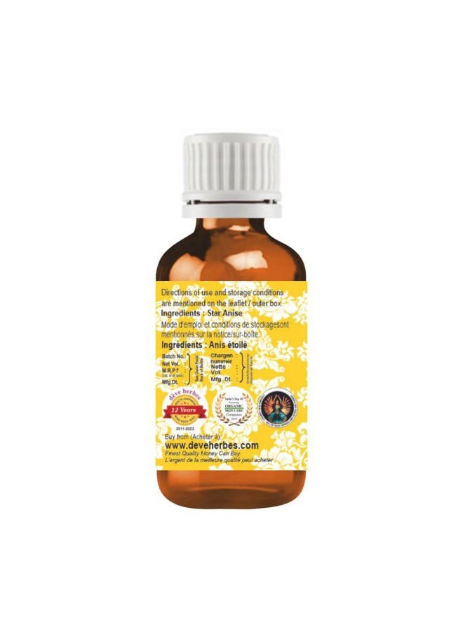 Deve Herbes Pure Star Anise Essential Oil 15ml (0.50 oz)