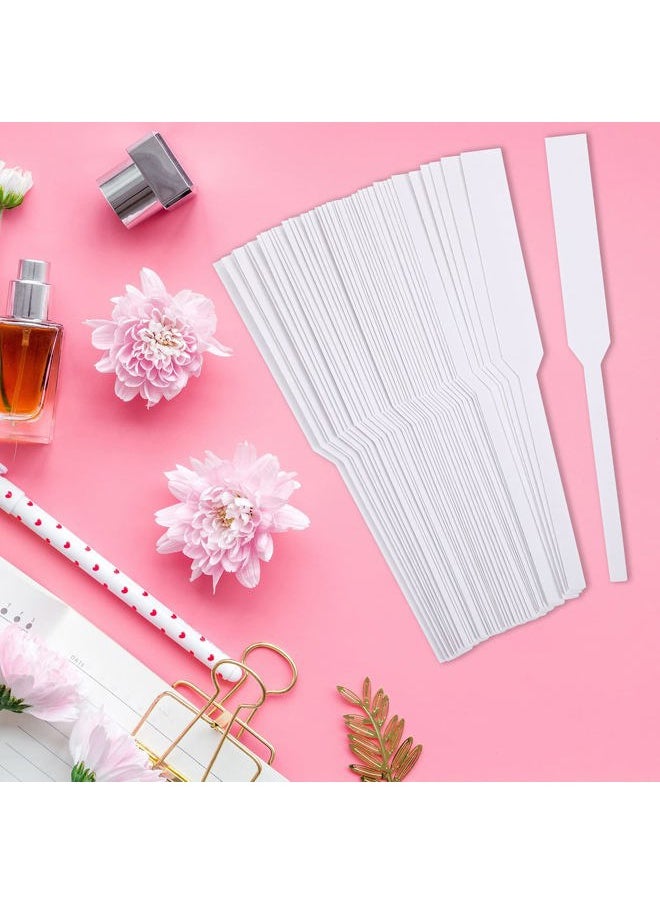 400 Pieces Perfume Test Strips Fragrance Paper Strips Disposable Perfume Blotter Essential Oils Paper Test for Diffuser Aromatherapy Scents (White)