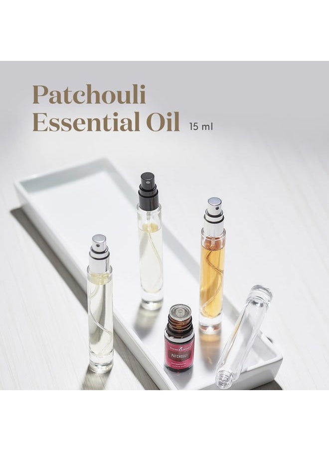 Patchouli Essential Oil 15ml - Pure, Earthy Aroma for Relaxation, Meditation, Peace, and Grounding - Premium Quality