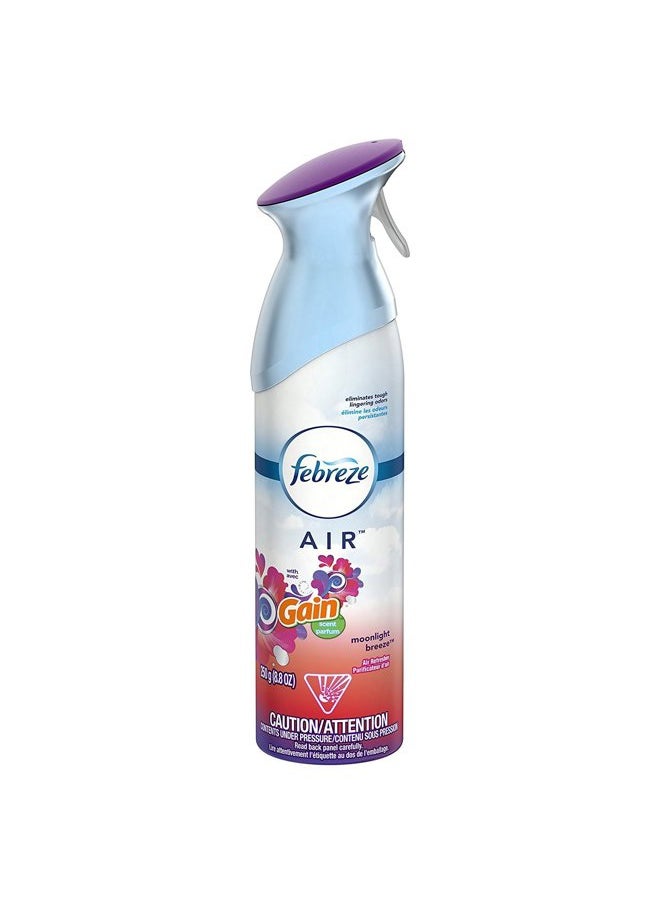 Air Refresher - with Gain Moonlight Breeze Scent - with New OdorClear Technology - Net Wt. 8.8 OZ (250 g) Per Bottle - Pack of 2 Bottles