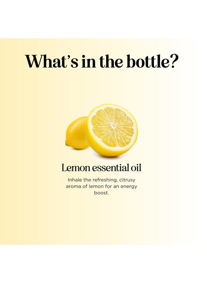 Pure Lemon Essential Oil - Invigorating Lemon Oil for Diffuser Aromatherapy Cleaning & Beauty DIYs for Hair Skin & Nails - Premium Grade Vegan Non-GMO in Glass Bottle for Aromatherapy & Wellness