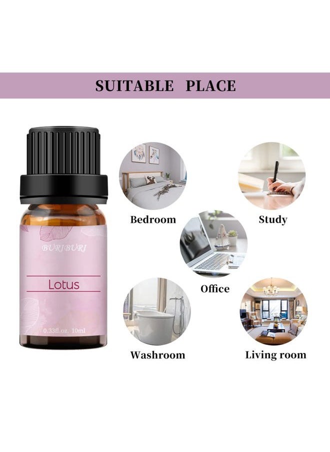 Lotus Essential Oil 100% Pure, Undiluted, Natural, Organic Aromatherapy Lotus Oils 10ML for Diffuser Soap Candle Making Home
