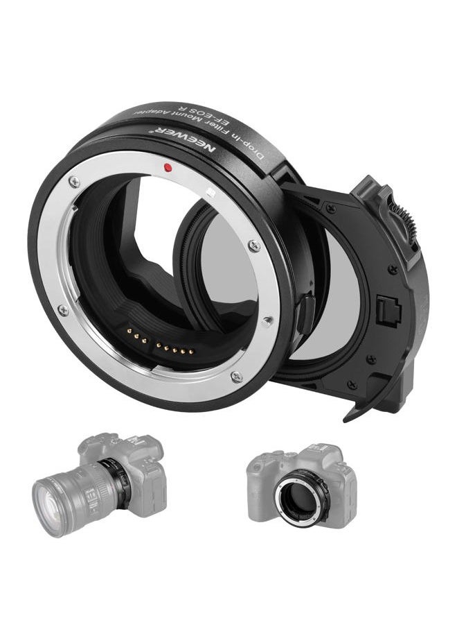 EF to EOS R Mount Adapter with Drop in CPL Filter, Autofocus Lens Converter Ring Compatible with Canon EF/EF-S Lens to EOS R EOS Ra EOS RP EOS R5 EOS R6 EOS R3 EOS C70 R5C R7 R10 R8 R50 etc