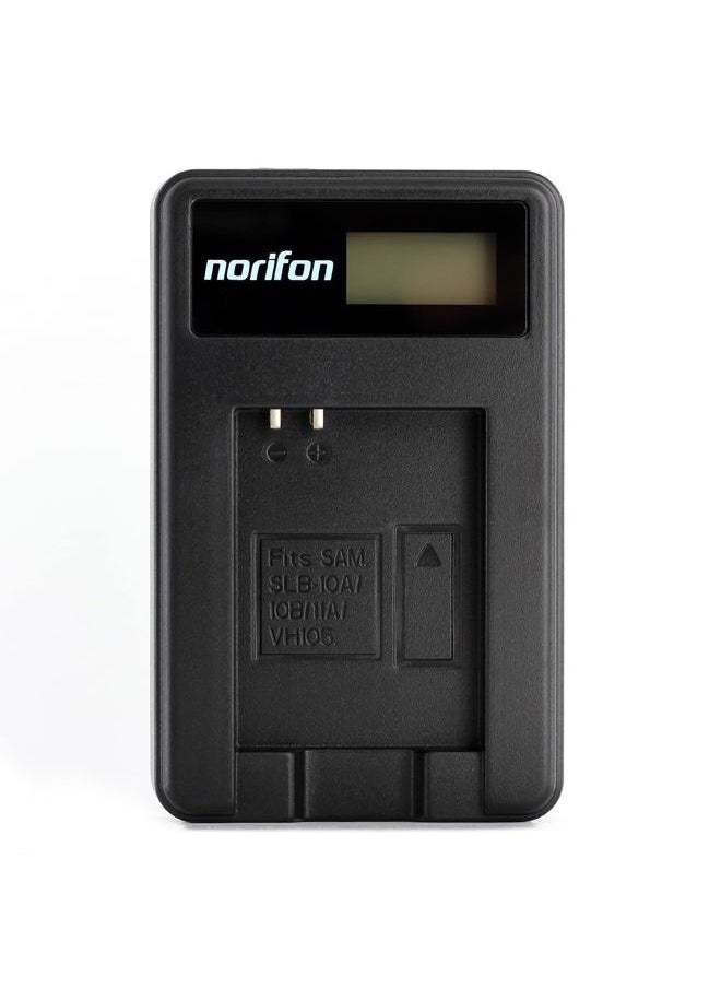 SLB-11A LCD USB Charger for Samsung CL65, CL80, EX1, HZ25W, HZ30W, HZ35W, HZ50W, ST1000, ST5000, ST5500, TL240, TL320, TL350, TL500, WB1000, WB2000, WB5000, WB5500, WB600, WB610 Camera and More