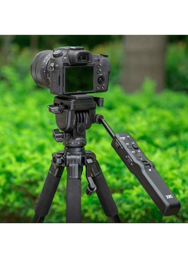 Video Remote Control Tripod for Sony FDR-AX53 AX43 AX33 AX100 AX700 HDR-CX405 CX455 CX440 CX675 Camcorder Handycam RX10M4 RX10M3 RX10M2 RX100M7 RX100M6 HX99 HX90V HX80 HX60V HX50V HX400V HX300 Camera