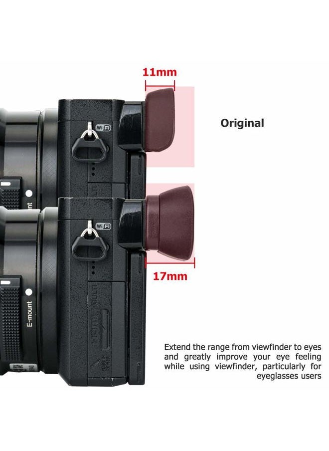 Soft Silicon Camera Viewfinder Eyecup Eyepiece Eyeshade for Sony A6000 A6100 A6300 Eye Cup Protector Replaces Sony FDA-EP10