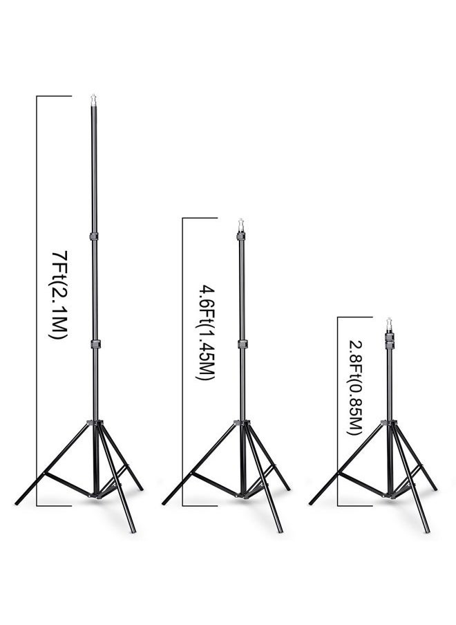 Photo Video Studio 10x7ft(WxH) Adjustable Backdrop Support System Kit Background Stand with Carry Bag