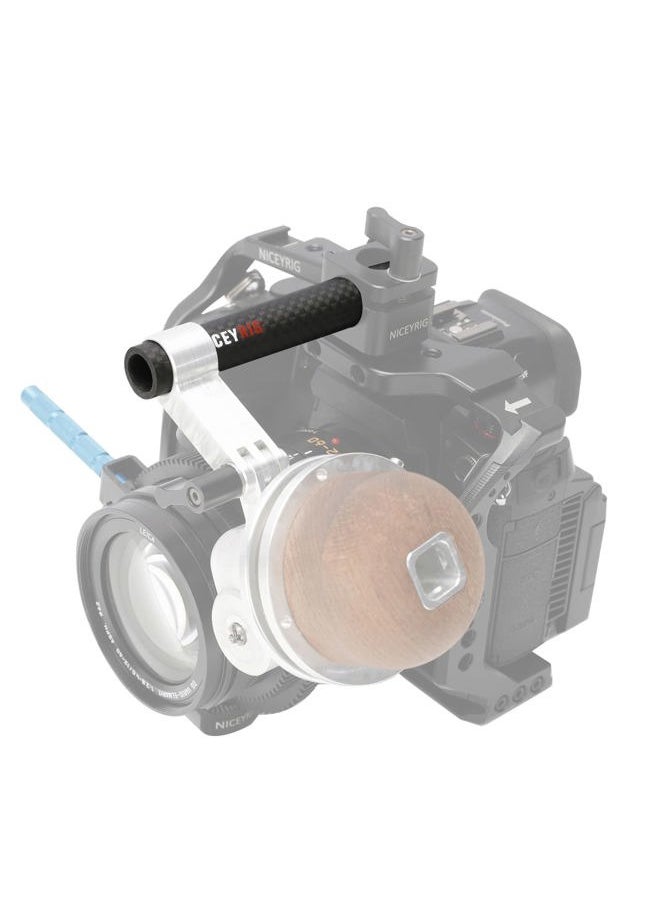 15mm Carbon Fiber Rod 4'' Short Rod for Camera Cage Rig, Top Handle, 15mm Rail Block [Pack of 2] - 554