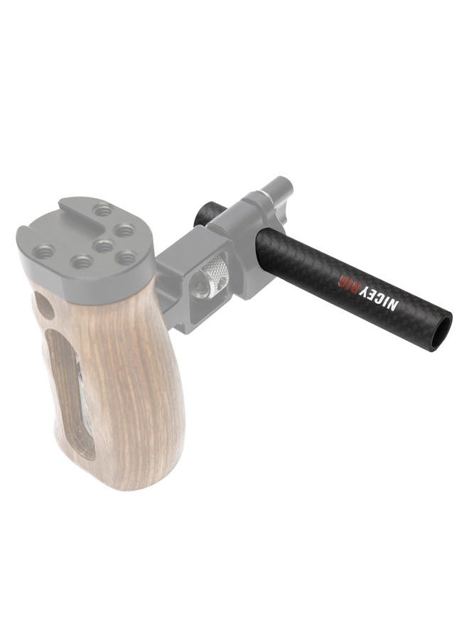 15mm Carbon Fiber Rod 4'' Short Rod for Camera Cage Rig, Top Handle, 15mm Rail Block [Pack of 2] - 554