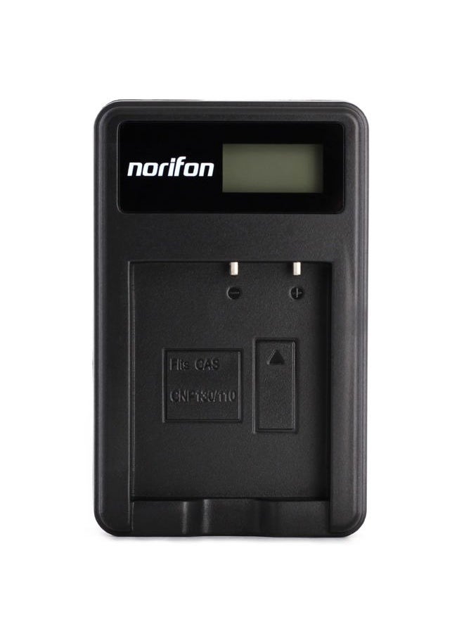 NP-130 LCD USB Charger for Casio Exilim EX-10, EX-H30, EX-H35, EX-ZR100, EX-ZR1000, EX-ZR1100, EX-ZR1200, EX-ZR200, EX-ZR300, EX-ZR310, EX-ZR320, EX-ZR400, EX-ZR700, EX-ZR800 Camera and More