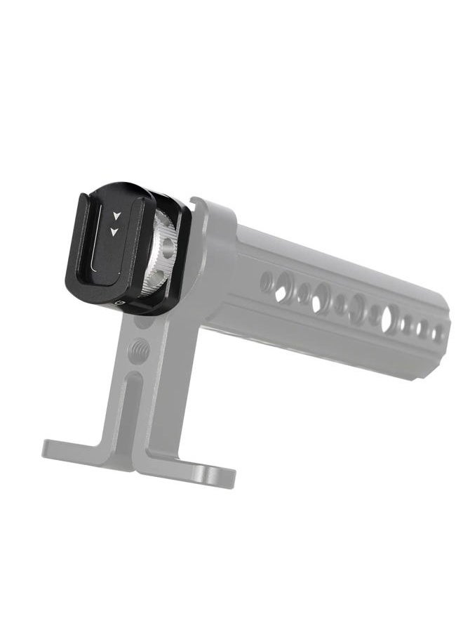 Cold Shoe Adapter for 1/4''-20 Thread, Thumbscrew Easy Mounting Cold Shoe Base for Microphone Flash LED Video Light - 499