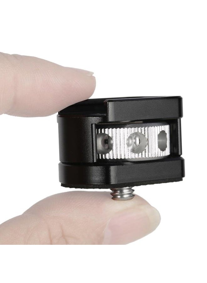 Cold Shoe Adapter for 1/4''-20 Thread, Thumbscrew Easy Mounting Cold Shoe Base for Microphone Flash LED Video Light - 499