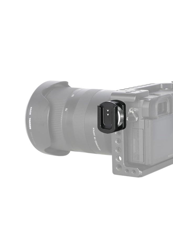 Cold Shoe Adapter for 1/4''-20 Thread, Thumbscrew Easy Mounting Cold Shoe Base for Microphone Flash LED Video Light - 499