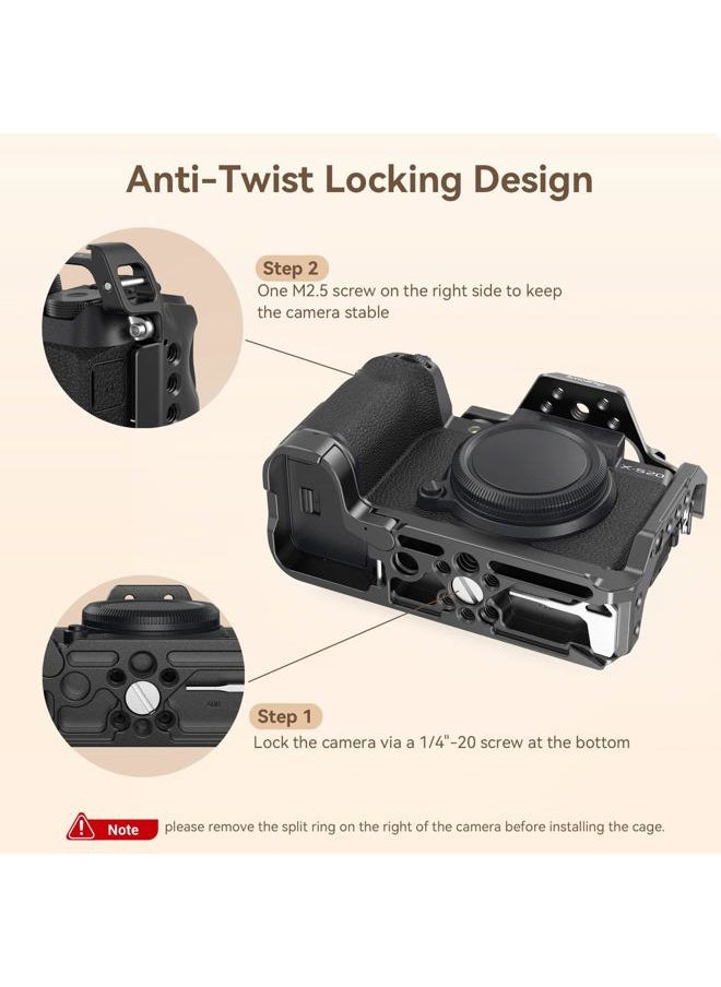 SmallRig X-S20 Camera Cage for FUJIFILM X-S20, Aluminium Alloy Full Cage, w/Quick Release Plate for Arca-Swiss, for Photography, Shooting, Video Creators - 4230