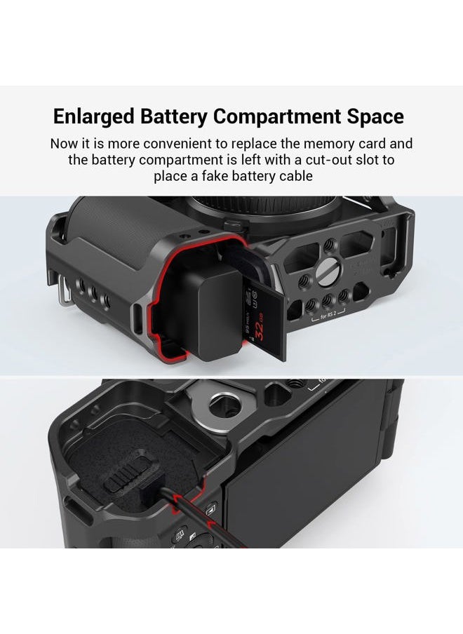 SmallRig Cage with Built-in Quick Release Plate for Arca-Swiss and Cold Shoe for Sony ZV-E10-3531