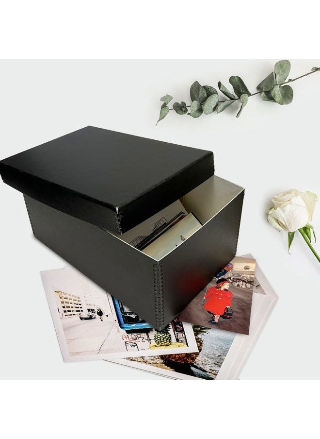Archival Photo Storage Box, Holds up to 1100 of 5x7 Pictures, 4x6 Photograph Container with Removable Lid. Preserve Snapshot, Negatives, Prints, Films, Card, 5