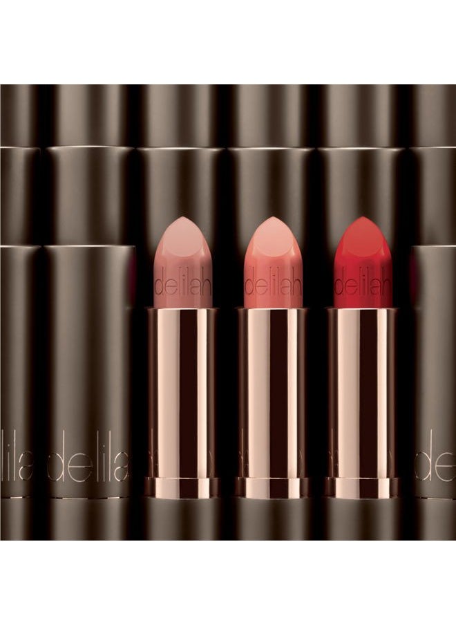 delilah - Colour Intense Cream Lipstick - Tango - Rich Pigmented - Long Lasting, Hydrating, Velvety Creamy Lipstick For Women - Silky Matte Finish - Infused with Vitamin E - Vegan - 3.7g / 0.13 Oz
