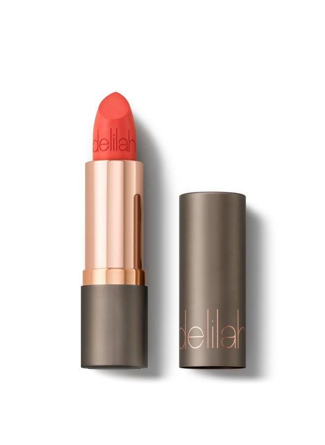 delilah - Colour Intense Cream Lipstick - Tango - Rich Pigmented - Long Lasting, Hydrating, Velvety Creamy Lipstick For Women - Silky Matte Finish - Infused with Vitamin E - Vegan - 3.7g / 0.13 Oz