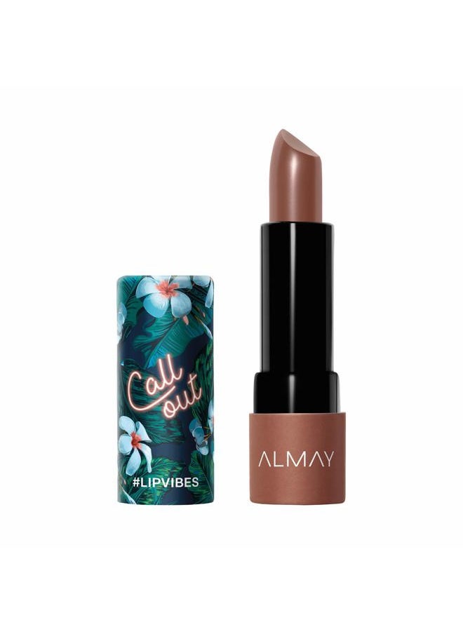 Lipstick With Vitamin E Oil & Shea Butter By Almay, Lip Makeup, Matte Cream Finish, Hypoallergenic, Beige, 0.14 Oz