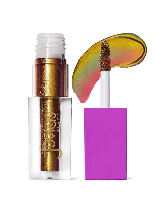 Culture Duochrome Liquid Eyeshadow - Liquid Eye Makeup for Glitter & Shine, Multi-colored Glitter Liquid Eyeshadow, Sparkly Makeup for Eyes, Women's Glitter Makeup Kit Addition (Ankara)