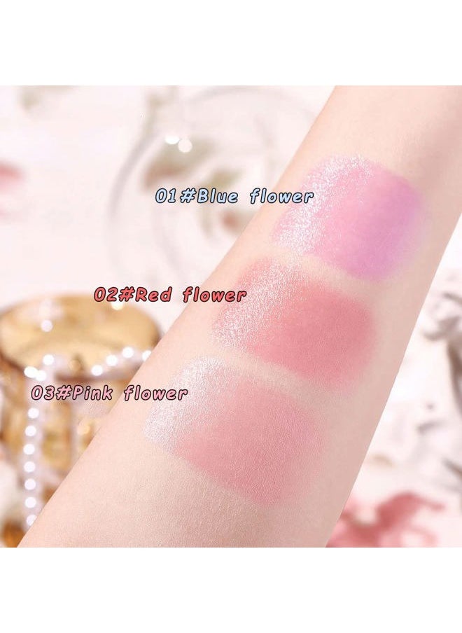 Crystal Flower PH Lip Balm Color Changing Magic Lipstick Jelly Flower Luxury Lip Balm Mood Lipstick Color Changing Long Lasting Nutritious Lip Gloss Clear Lipstick