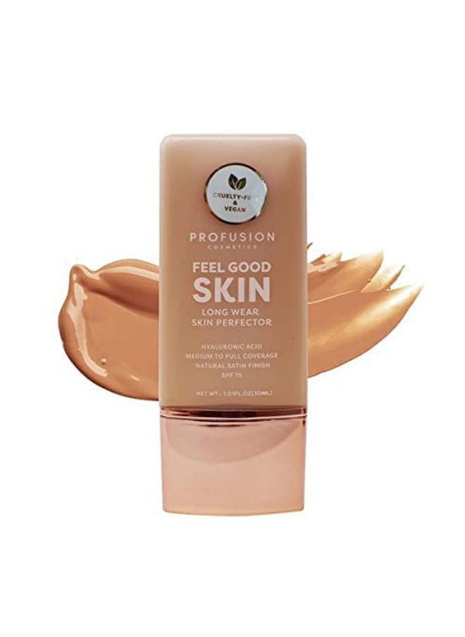 Lightweight Liquid Foundation for a Flawless and Elegant Radiance, Breathable Makeup for Improves Uneven Skin Tone, Cruelty-Free - Medium 3