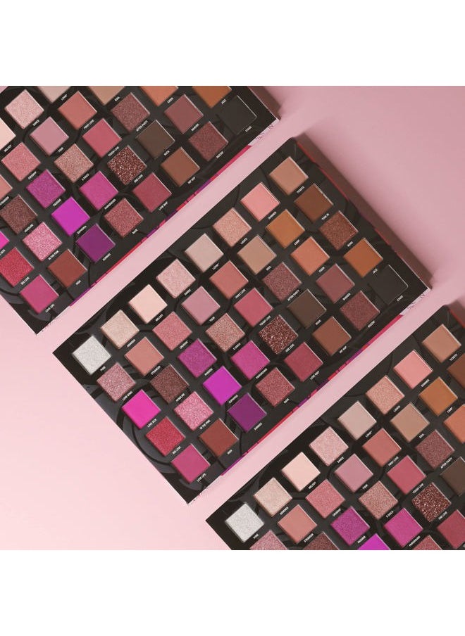 Love Fest Pressed Pigment Palette - 40 Playful Party Colors With Matte, Shimmer, Glitters - Flawless Long-Lasting Bold Makeup