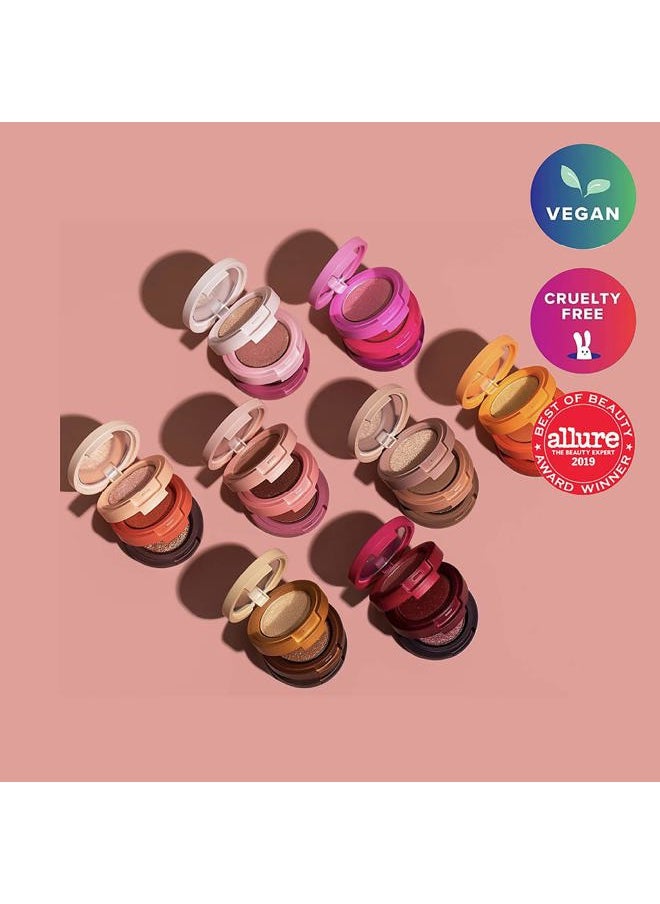 Eye Bento Collection - Bouncy Eyeshadow Trio | Gilded Bronze Tones, Travel Size, 03 Toasted Caramel, 2019 Allure Best of Beauty Award, 0.03 Oz