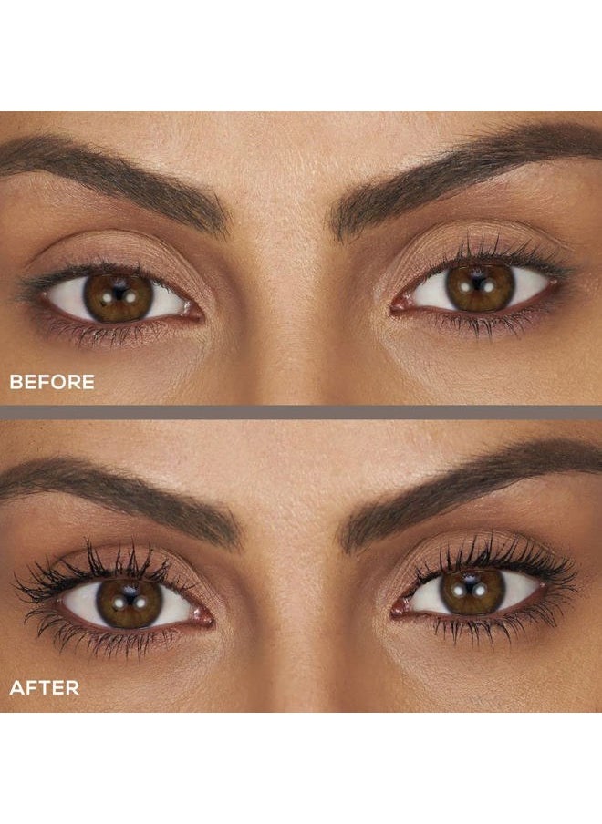 Lashtopia Mega Volume Mineral-Based Black Mascara, Volumizes Eyelashes, Nourishing + Conditioning, Smudge + Clump-Resistant, Vegan