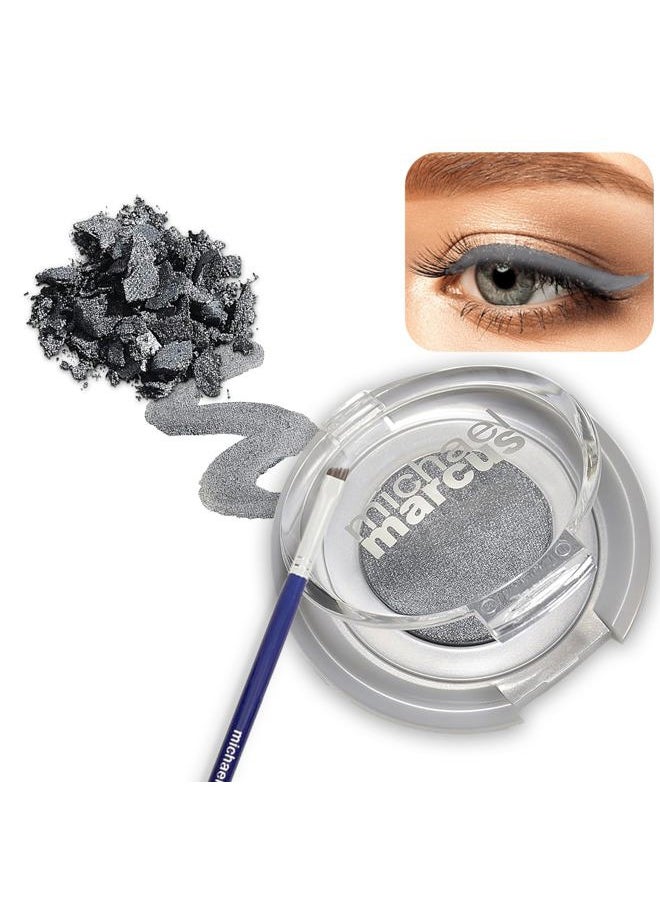 Makeup Cake Eye Liner & Eyeliner Brush (Fantasia) - Water Activated Dry Pressed, Long-Lasting & Smudge Resistant Eyeliner - Cruelty & Paraben Free - For Beginner & Pro Makeup Artist