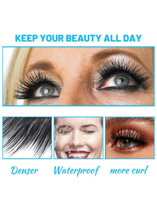 Mascara for Older Women 60 Plus, Mascara for Women over 60 with Thinning Lashes, Waterproof Hypoallergenic Tubing Mascaras Black Volume and Length for Sensitive Eyes (1 Pack)