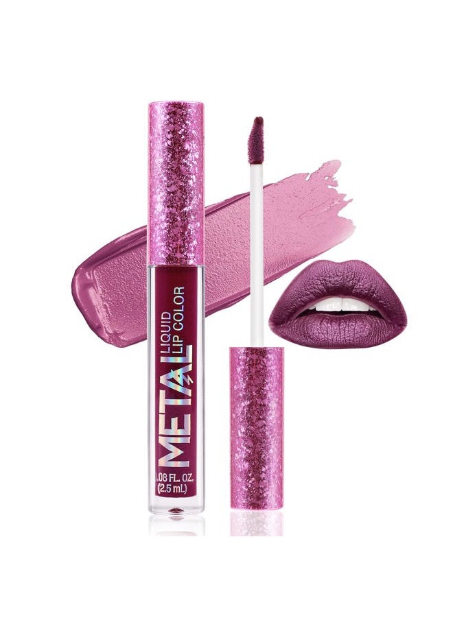 Metallic Liquid Lipsticks Matte Lips Lipstick Pearl Glitter Lip Gloss High Pigment Long Lasting Nonstick Lip Glaze Makeup for Women and Girls