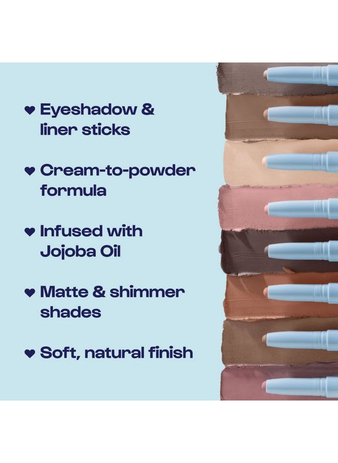 11th Hour Cream Eye Shadow Sticks - Espresso Self (Matte) - Award-winning Eyeshadow Stick - Smudge-Proof and Crease Proof for Over 11 Hours - Easy-To-Apply and Compact for Travel, 0.05 Oz