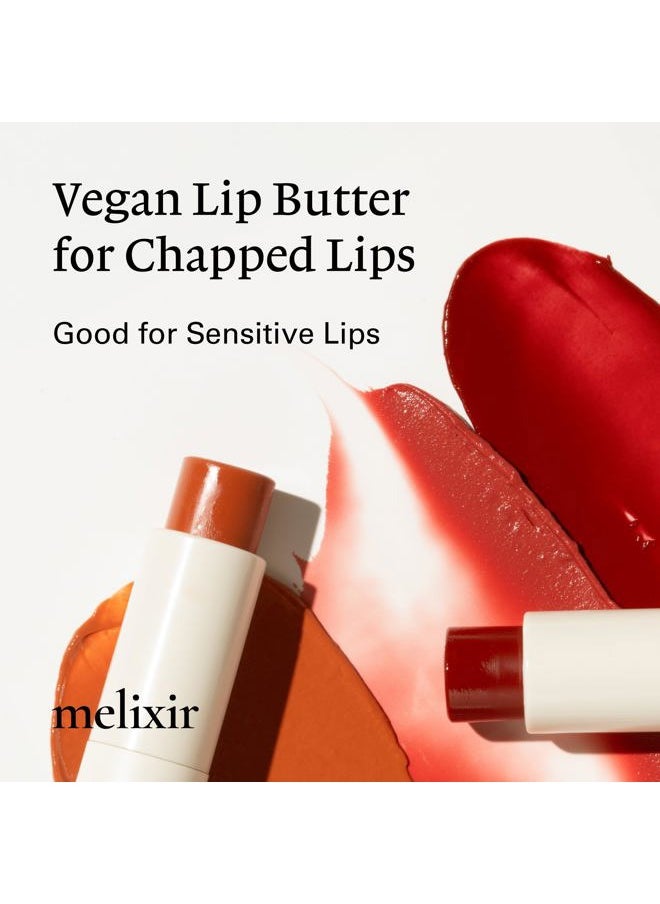 Vegan Lip Butter #01 Agave(Clear) (+11 more colors) 0.13oz, Bee Free, Petrolatum Free, Deep Nourishing Plant-Based Vegan Chapstick, Vegan Lip Balm for Dry, Cracked and Chapped Lips