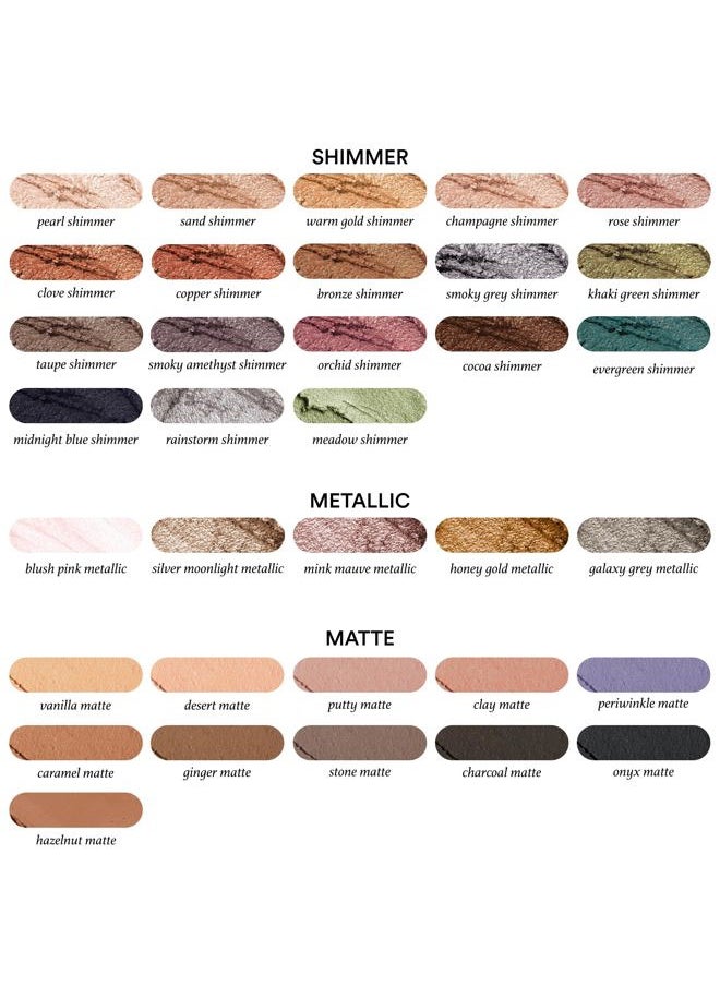 Eyeshadow 101 Crème-to-Powder Waterproof Eyeshadow Stick – Charcoal Matte – Long-Lasting, Crease-Proof, Smoky Deep Gray Matte Cream Eyeshadow with Built-in Smudger