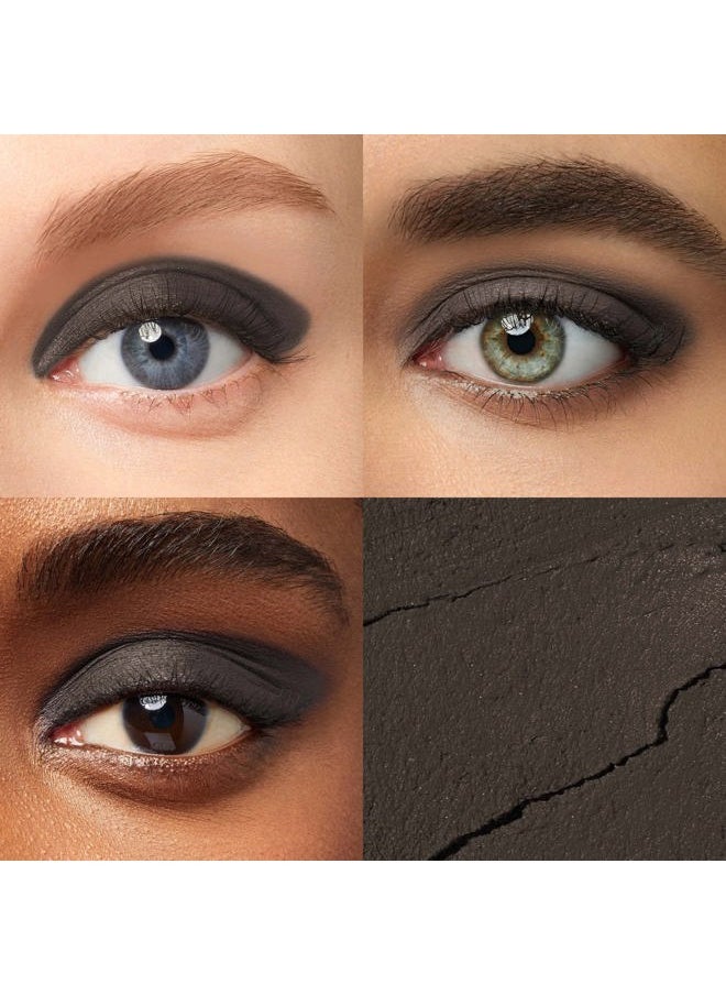 Eyeshadow 101 Crème-to-Powder Waterproof Eyeshadow Stick – Charcoal Matte – Long-Lasting, Crease-Proof, Smoky Deep Gray Matte Cream Eyeshadow with Built-in Smudger