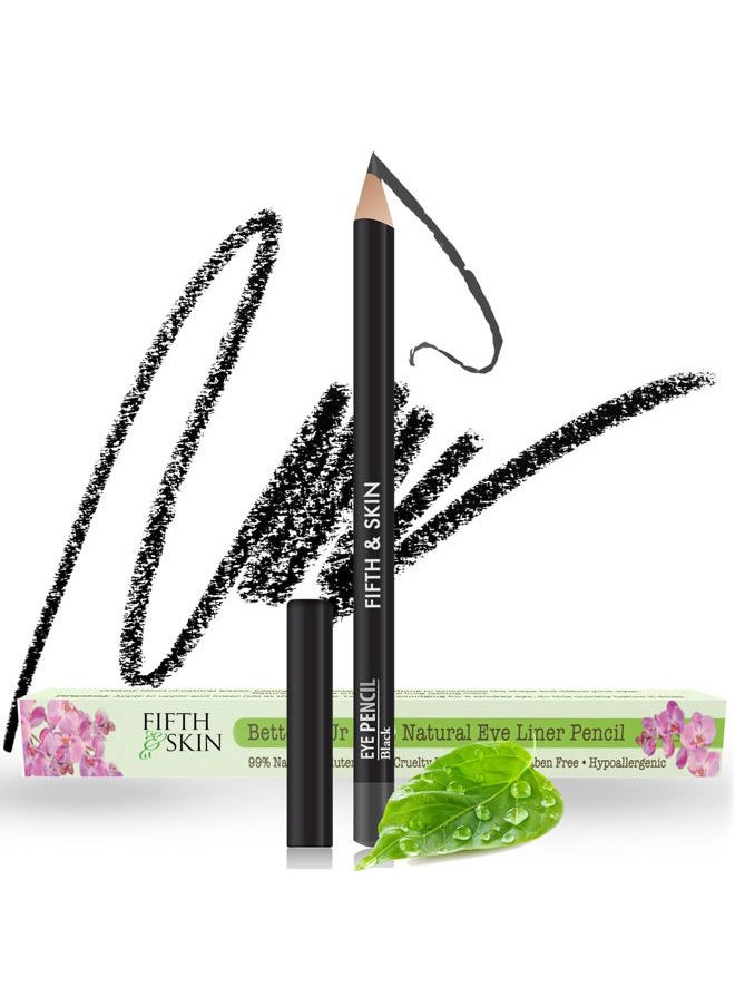 Better'n Ur Eyes Eyeliner Pencil (BLACK) – NATURAL - Hypoallergenic - Sensitive Eyes - Gluten Free - Cruelty Free - Paraben Free - Smooth Application