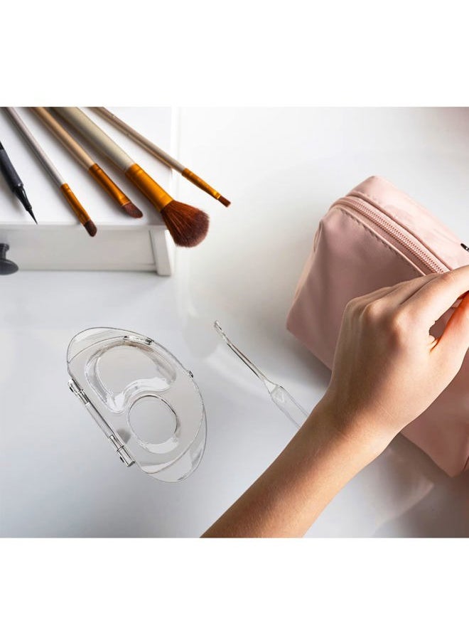 Makeup Mixing Palette, Acrylic Palette and Spatula, Upgraded Foundation Palette, Foundation Mixing Tray for Makeup Artist and Beginner