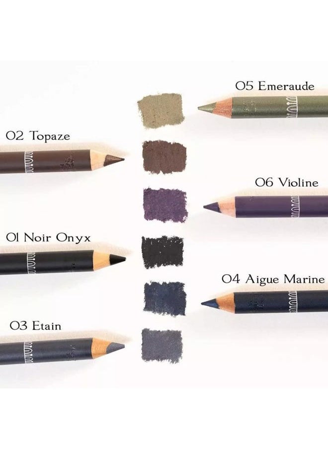 Eyeliner Pencil - Long Lasting Precision Sharp Tip Eye Pencil for Water Line & Lash Line Use as Highlighter, Concelear, Under Eye Smudge Proof Smokey Eye Makeup Easy to Color (Emeraude)