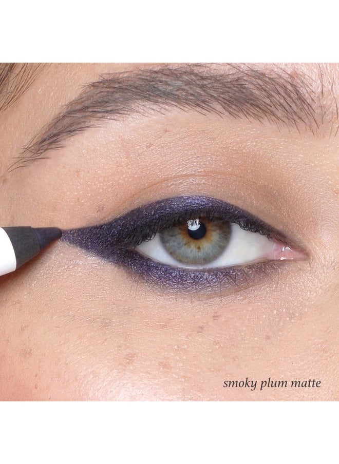 When Pencil Met Gel Sharpenable Multi-Use Longwear Eyeliner Pencil - 17 Smoky Plum - Transfer-Proof - High Performance Liner