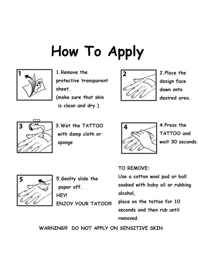 4th of July Patriotic Temporary Tattoos - 20 Sheets American Flag Independence Day Tattoos for USA Theme Party Supplies Favors