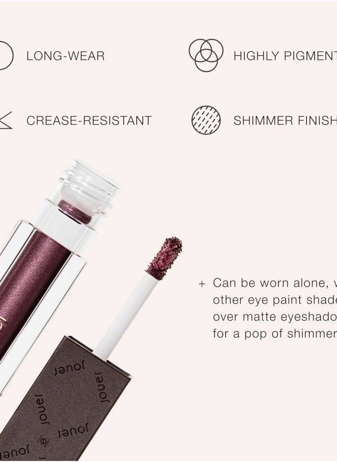 Paris Lights Eye Paints - Metallic Liquid Eyeshadow - Long Lasting & Crease-Proof Shimmer Cream Eyeshadow - Smooth Chrome Finish, Desir