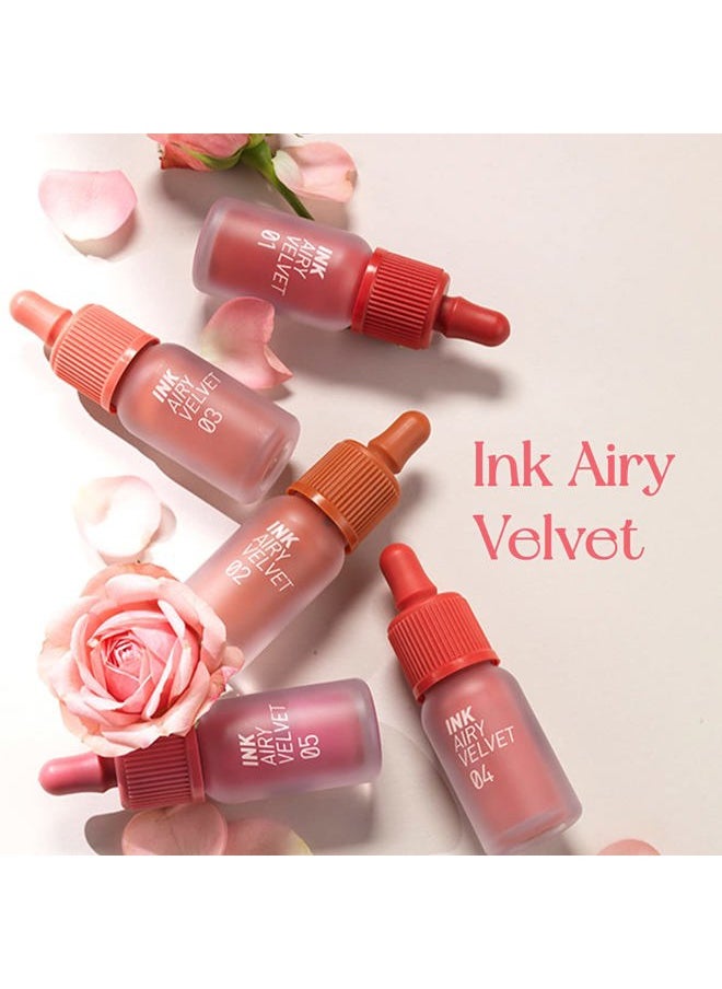 Ink Airy Velvet Lip Tint, Liquid Lip (0.14 fl oz, 007 HEART GRAPEFRUIT)