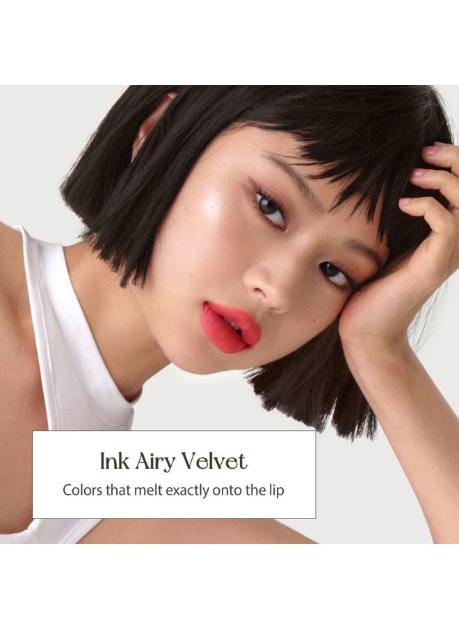 Ink Airy Velvet Lip Tint, Liquid Lip (0.14 fl oz, 007 HEART GRAPEFRUIT)