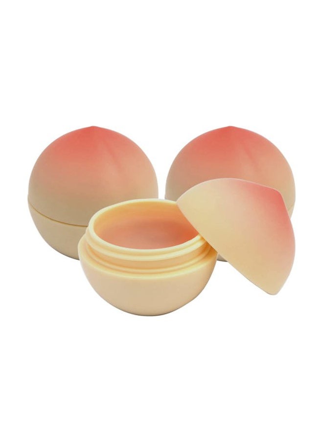 Mini Peach Lip Balm, Easter Basket Stuffers, Korean Lip Balm for Women & Men, Hydrating & Moisturizing